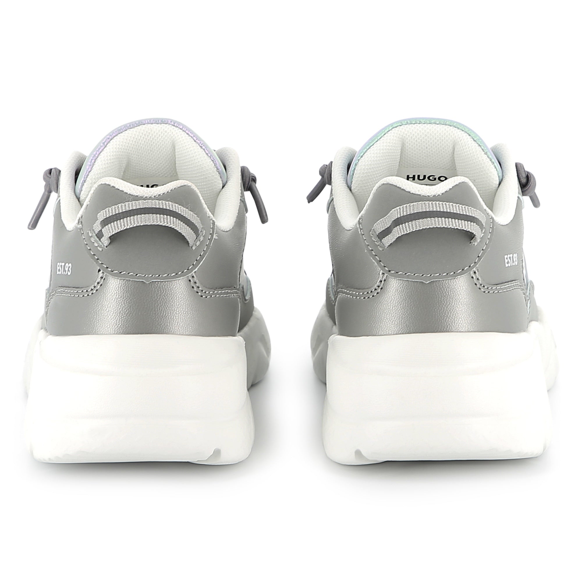 Zapatillas Tafetán Plata Iridiscente