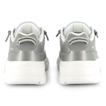 Zapatillas Tafetán Plata Iridiscente