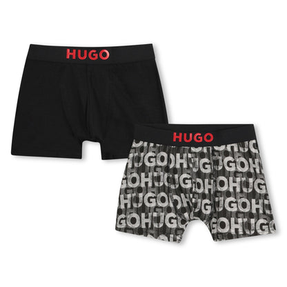 Set 2 Boxers Negro Niño