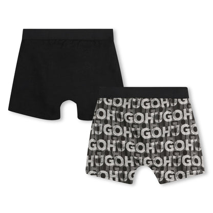 Set 2 Boxers Negro Niño