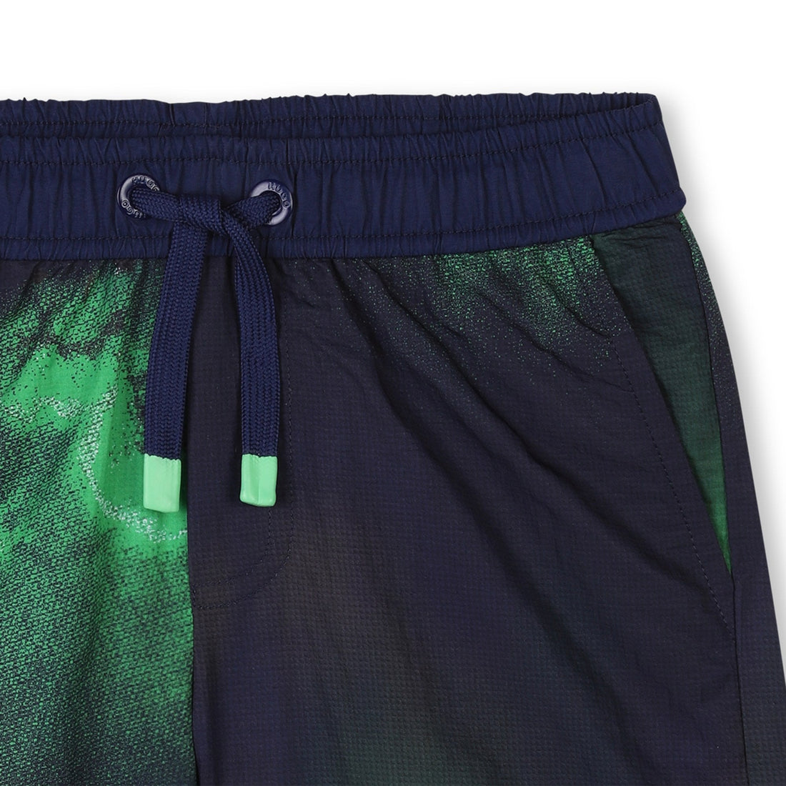 Bermuda Surf Azul Estampado Dinámico