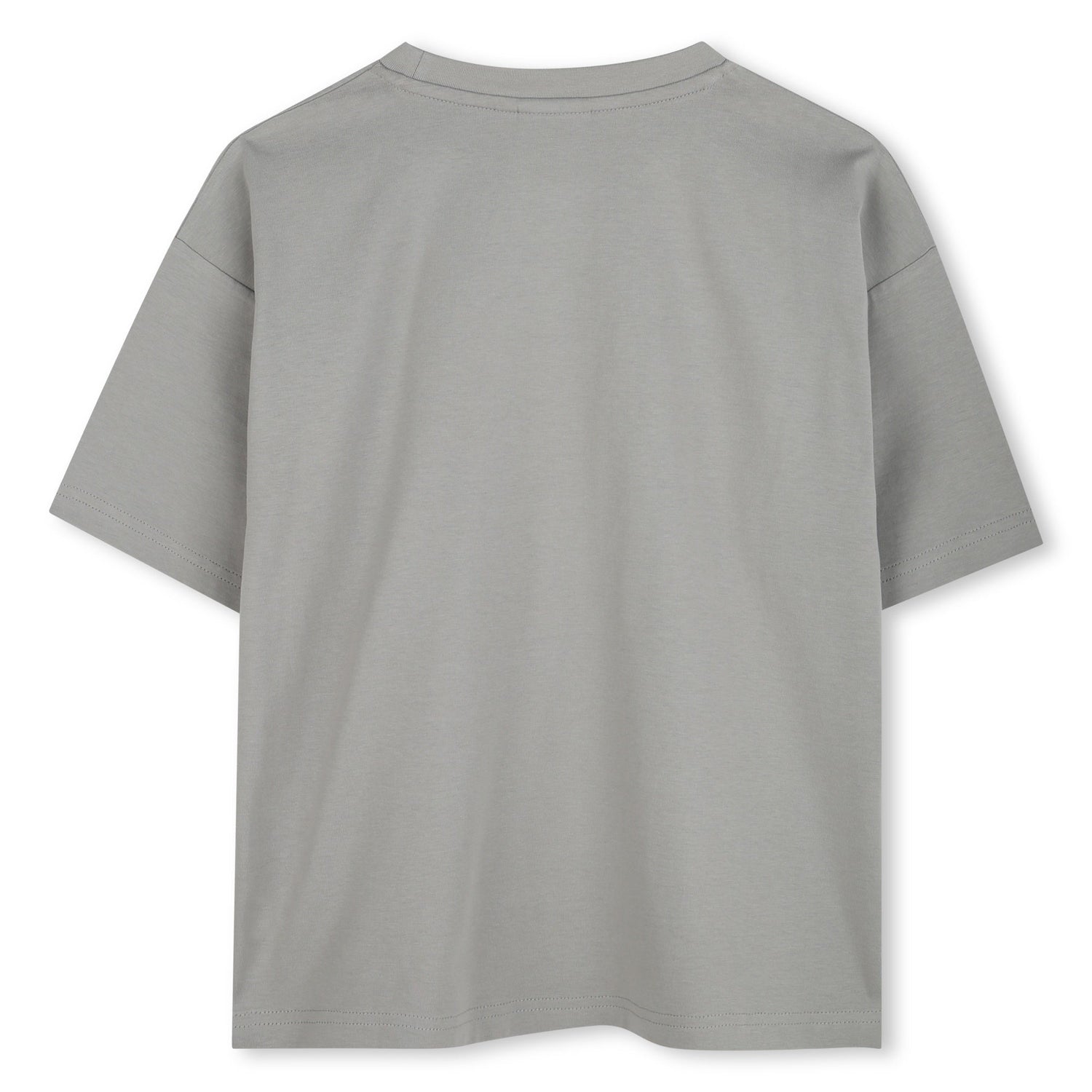 Camiseta Gris Logotipo Llamativo Algodón Orgánico