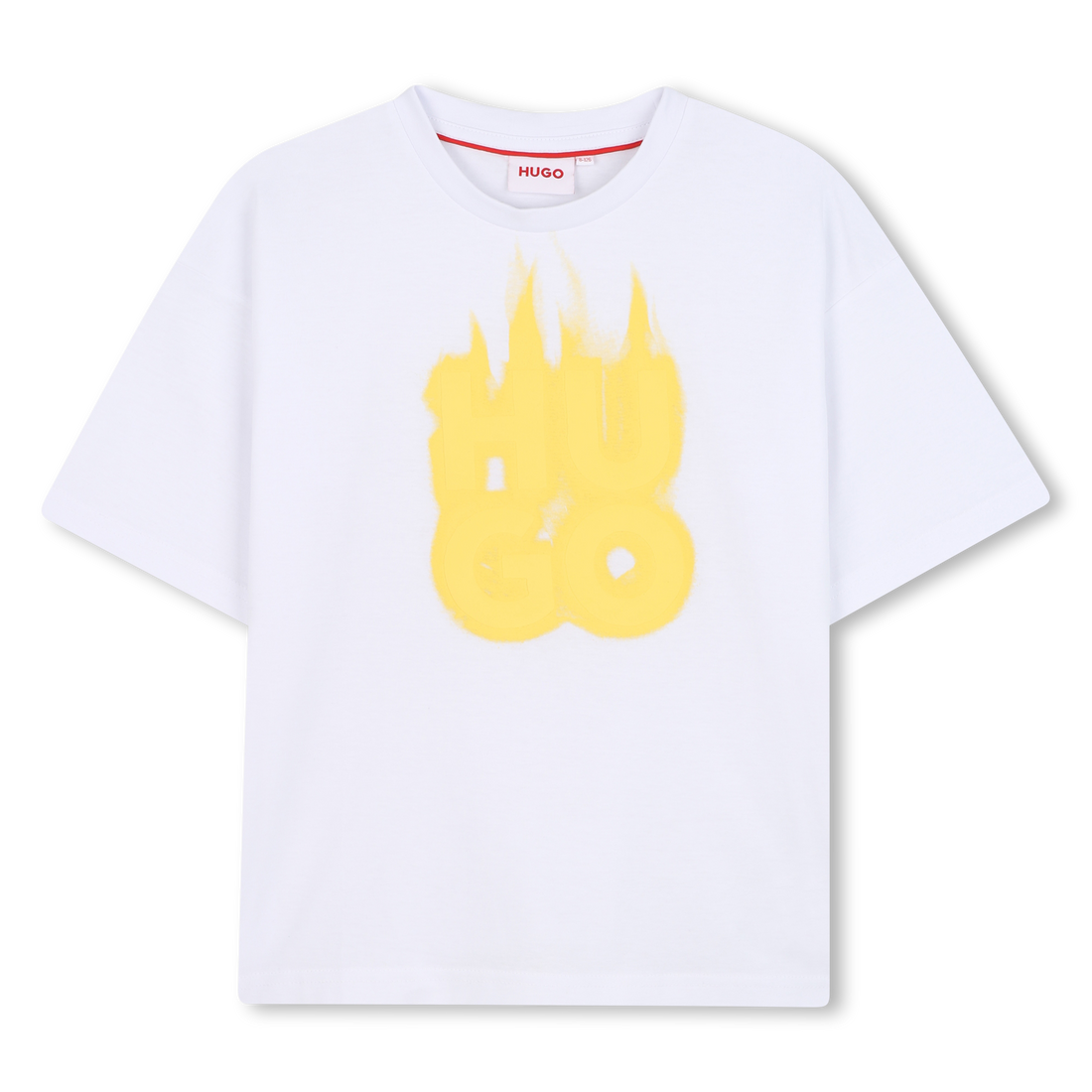 Camiseta Blanca Logotipo Llamativo Algodón Orgánico