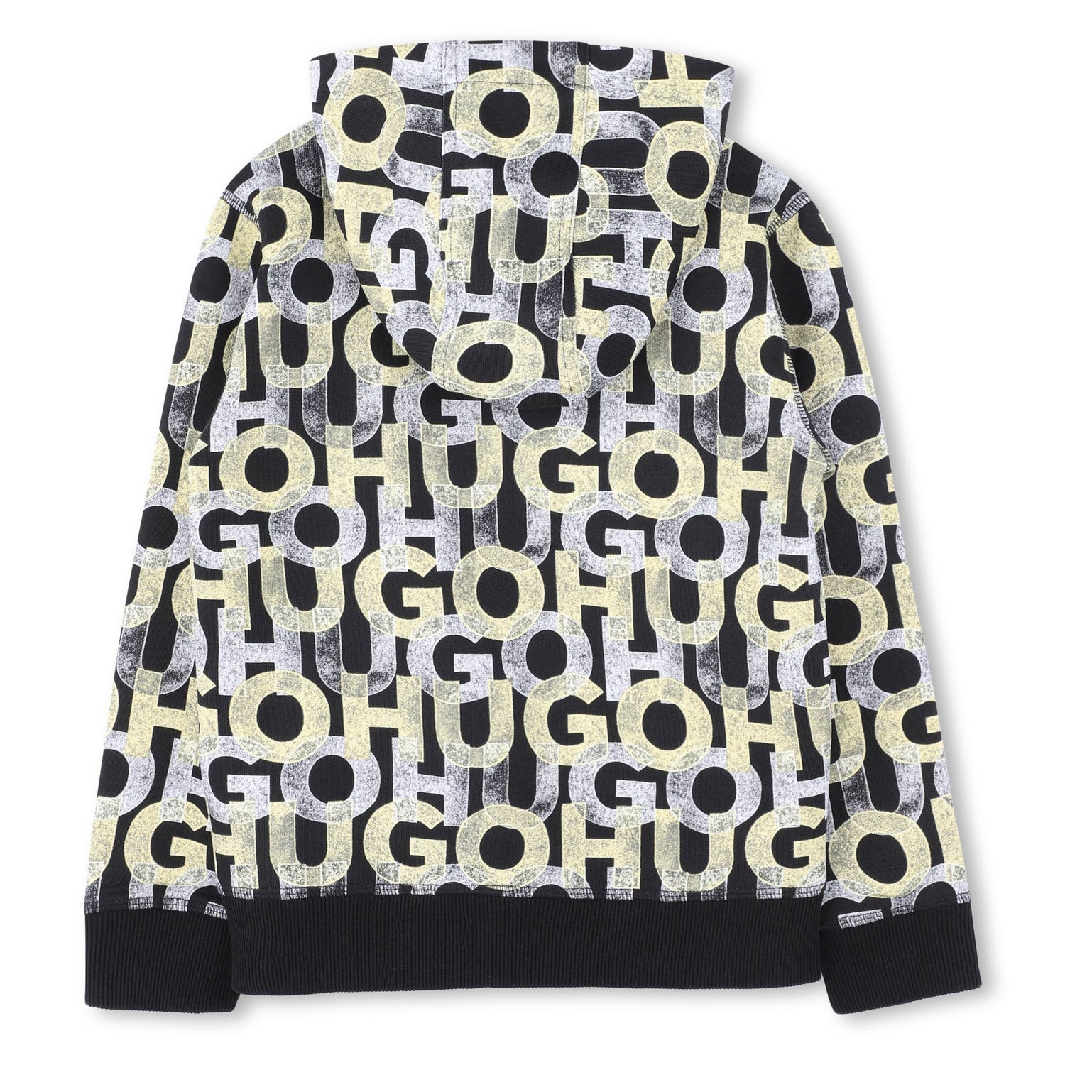 Chaqueta Negro | Amarillo Logotipo Monograma