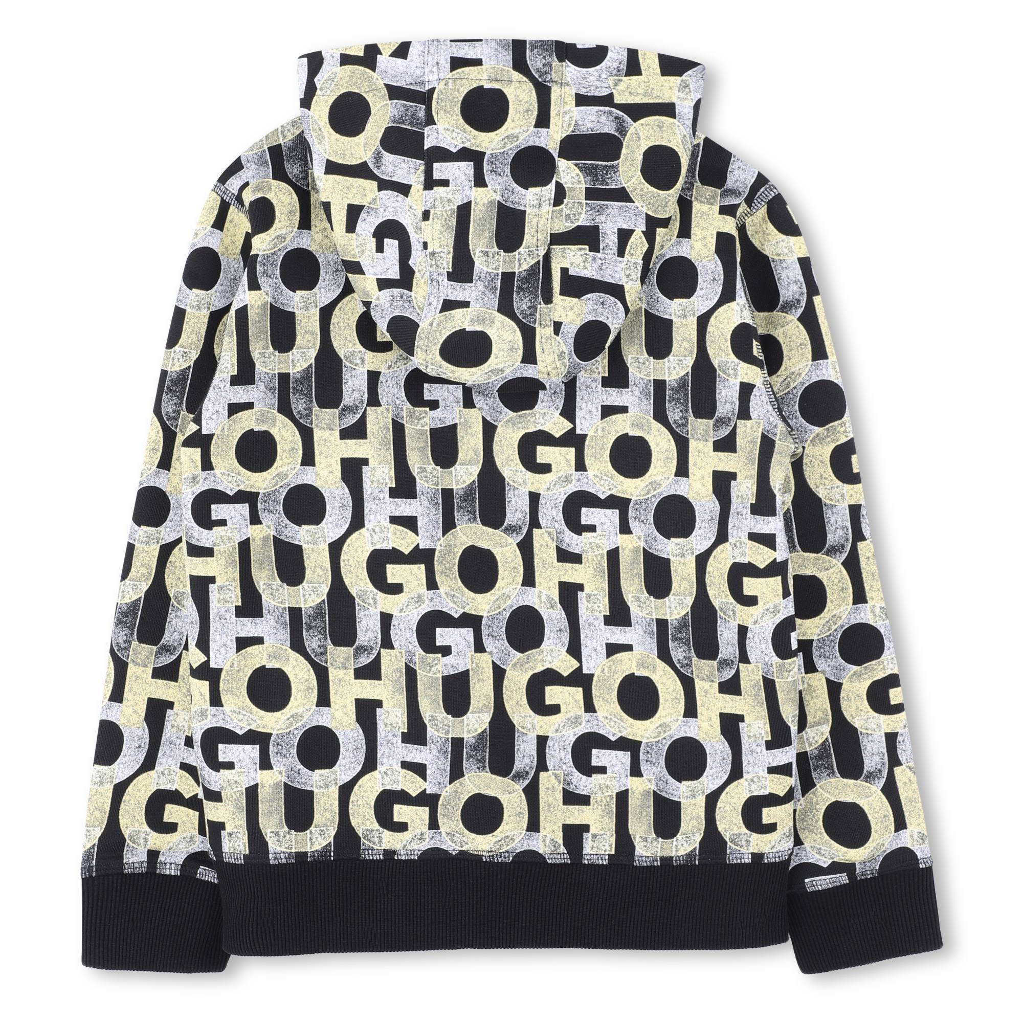 Chaqueta Negro | Amarillo Logotipo Monograma