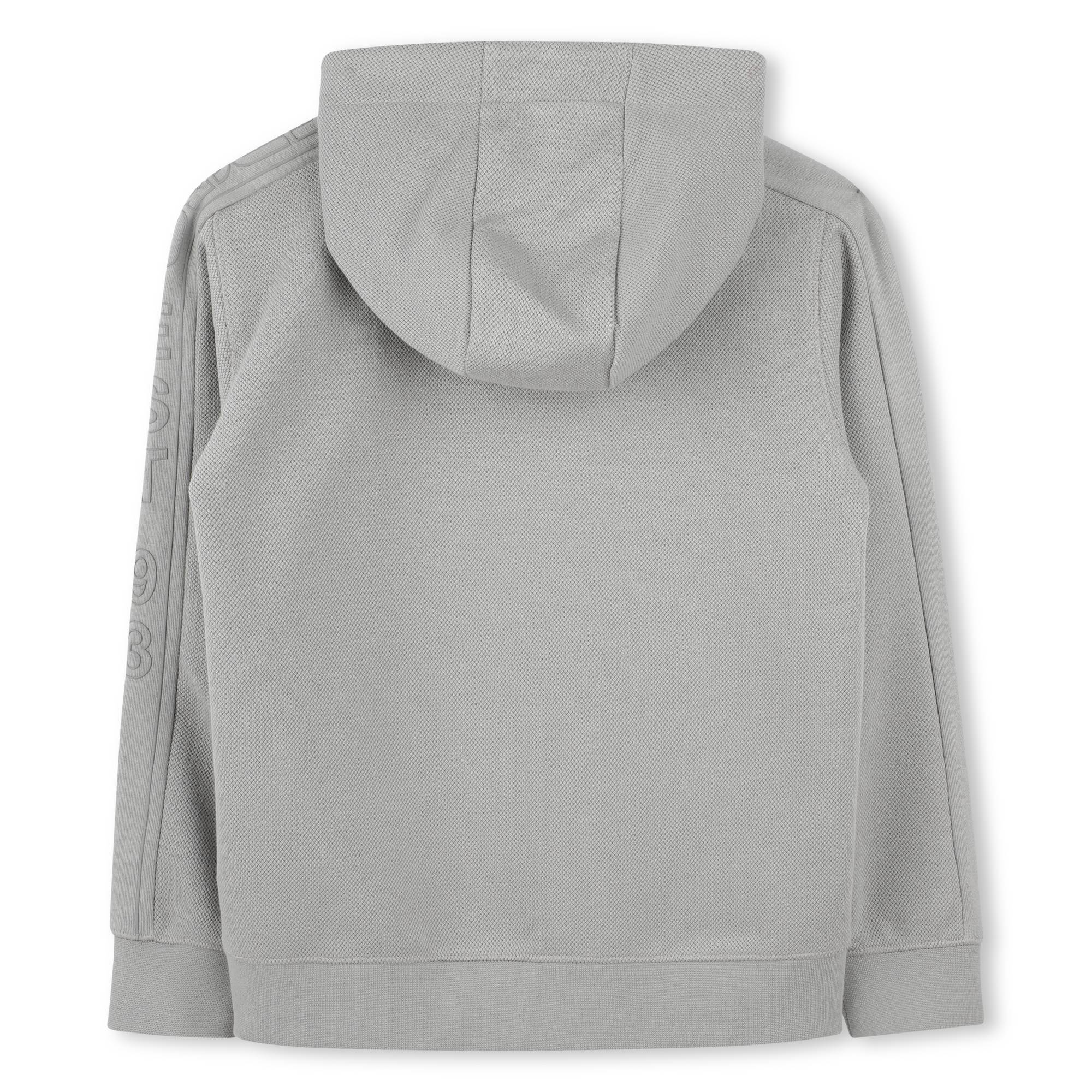 Chaqueta Hooded Gris Logotipo &quot;HUGO EST 93&quot;