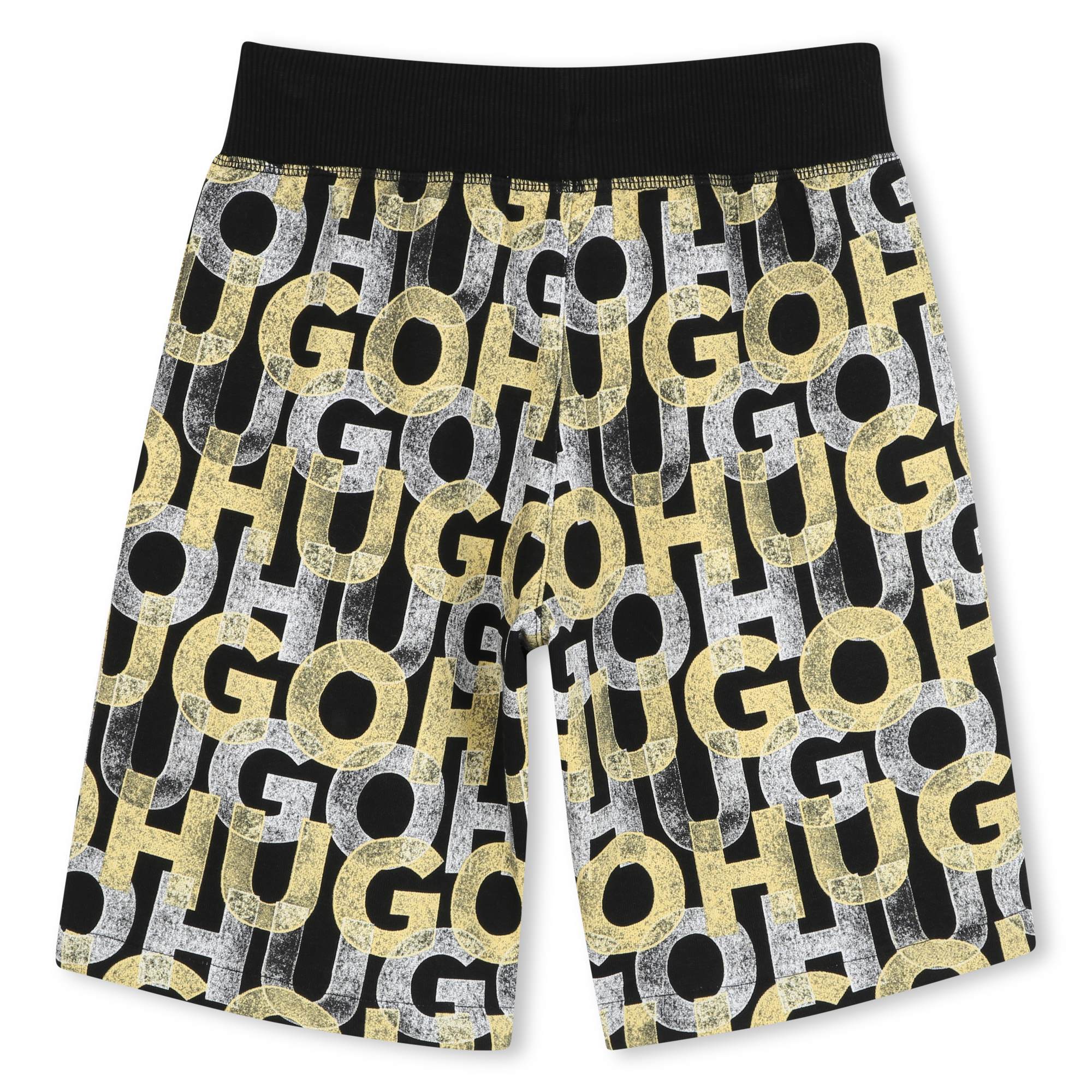 Bermuda Negro | Amarillo Logotipo Monograma