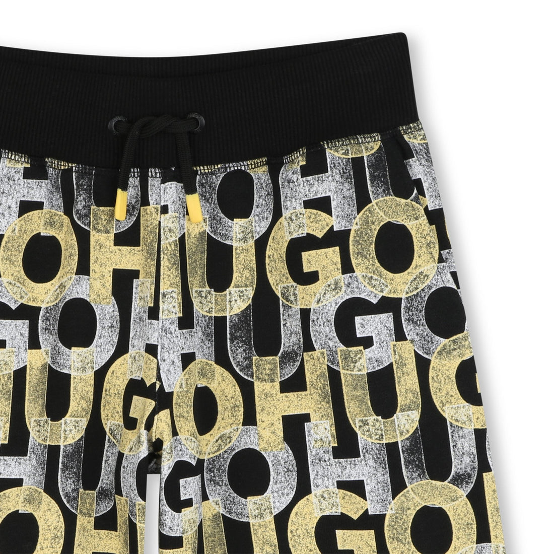 Bermuda Negro | Amarillo Logotipo Monograma