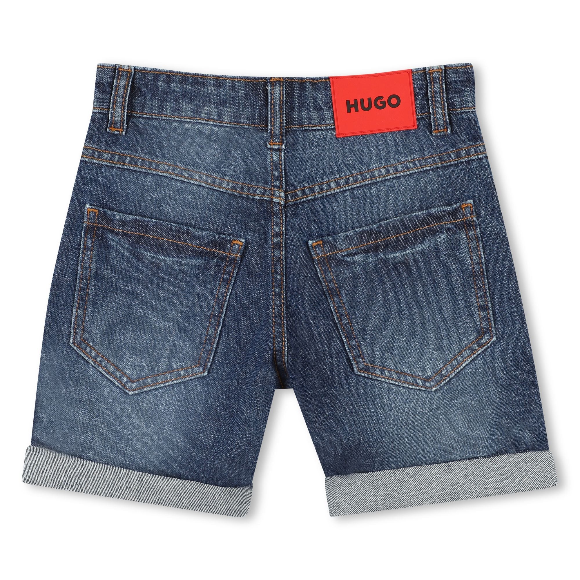 Bermuda Denim Algodón Regular Fit