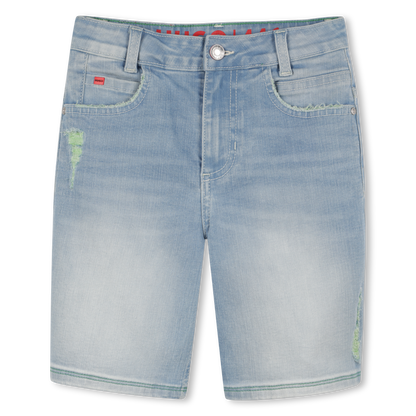 Bermuda Denim Algodón Loose Fit