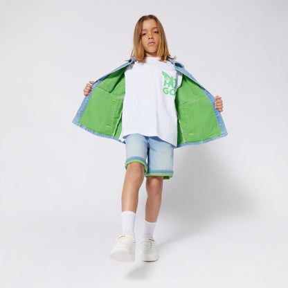 Bermuda Denim Algodón Loose Fit