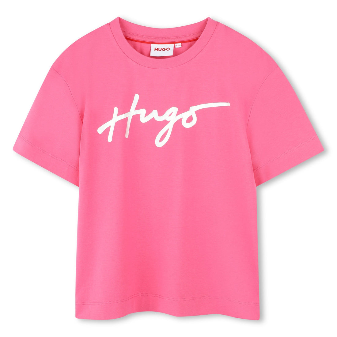 Camiseta Rosa Impactante Logotipo iridiscente