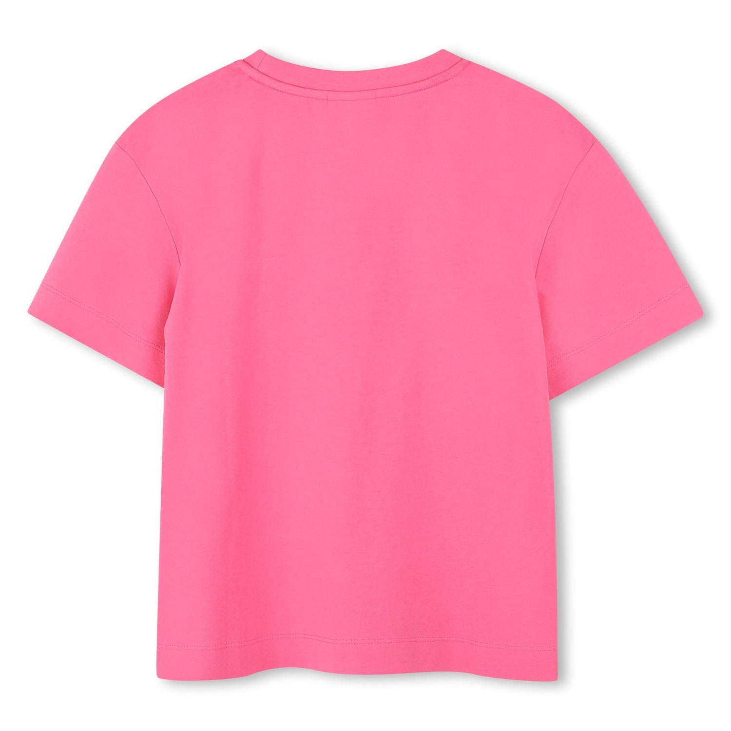 Camiseta Rosa Impactante Logotipo iridiscente