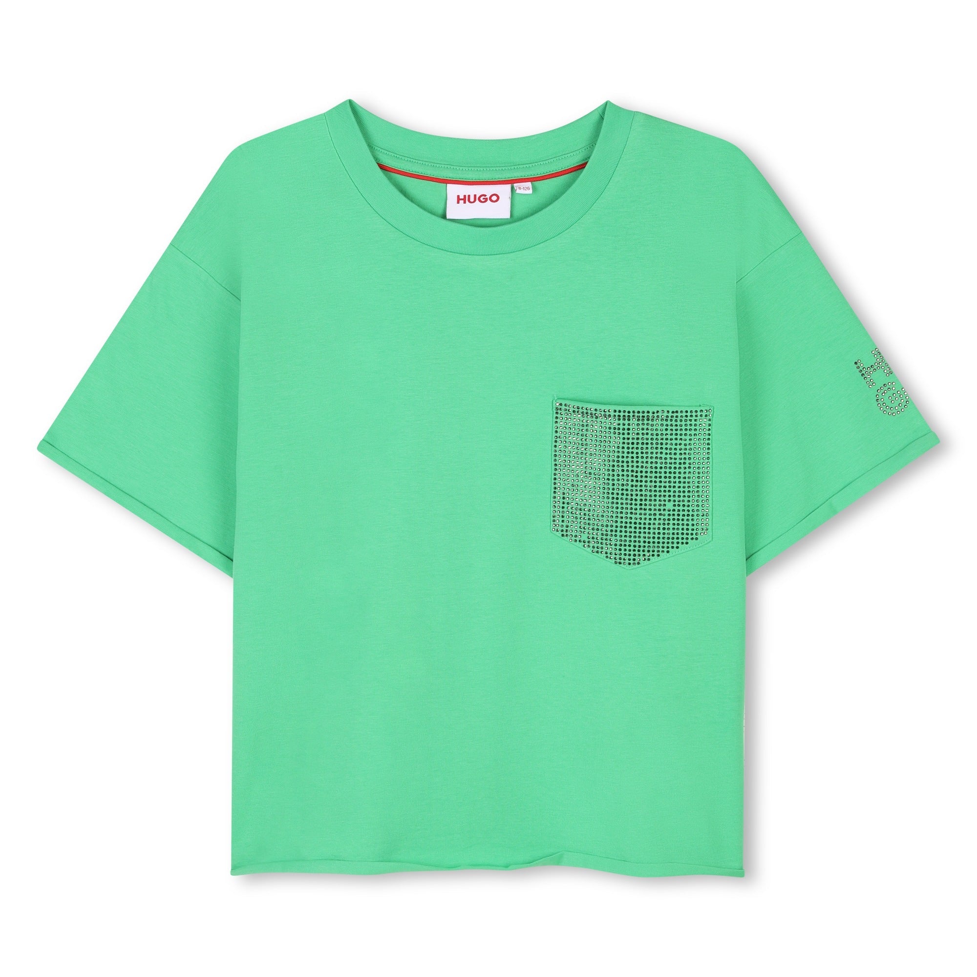 Camiseta Cropped Verde Isla Oversized