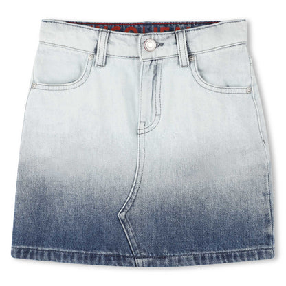 Falda Corta Denim Degradado
