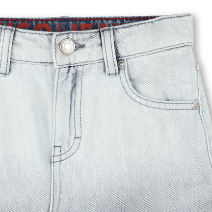 Falda Corta Denim Degradado