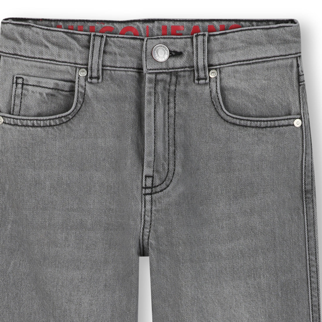 Jeans Gris Deslavado Wide Leg