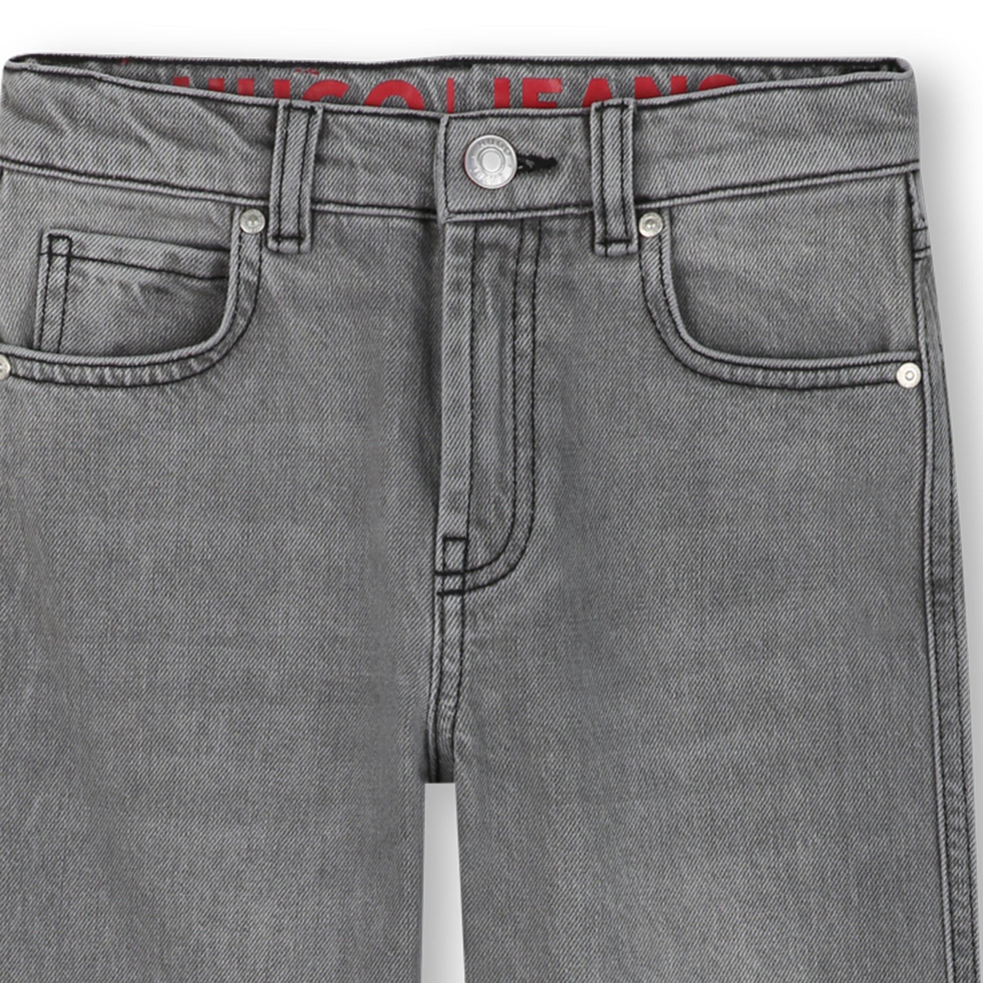 Jeans Gris Deslavado Wide Leg