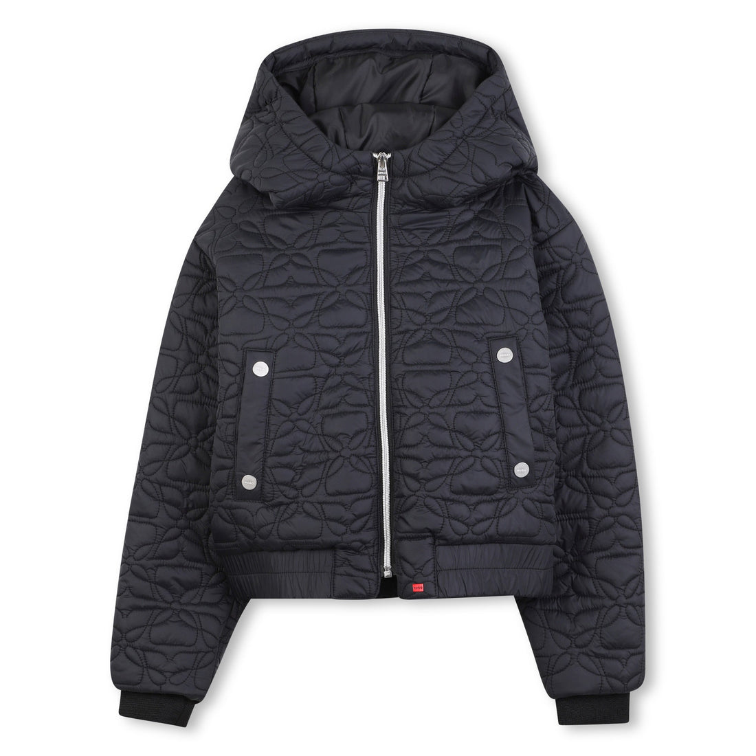 Chaqueta Acolchada Hooded Bordado Integral