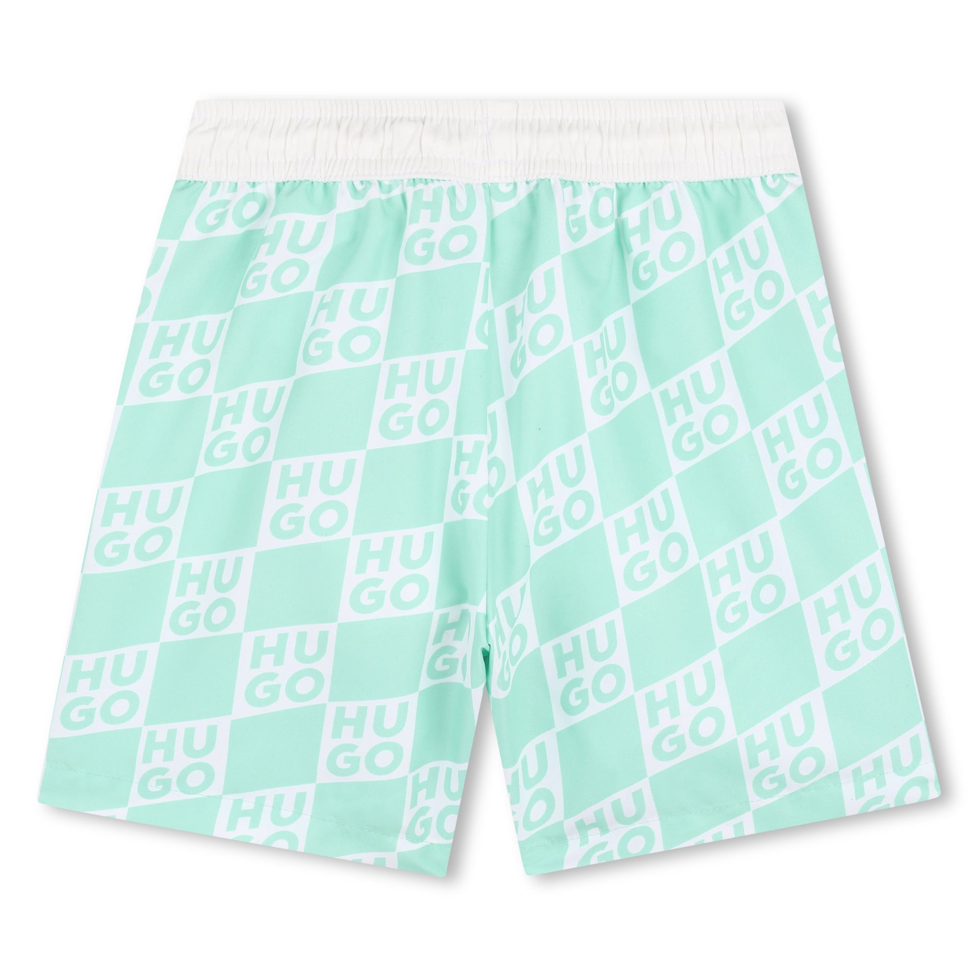 Bermuda Surfer Monograma Verde Almendra