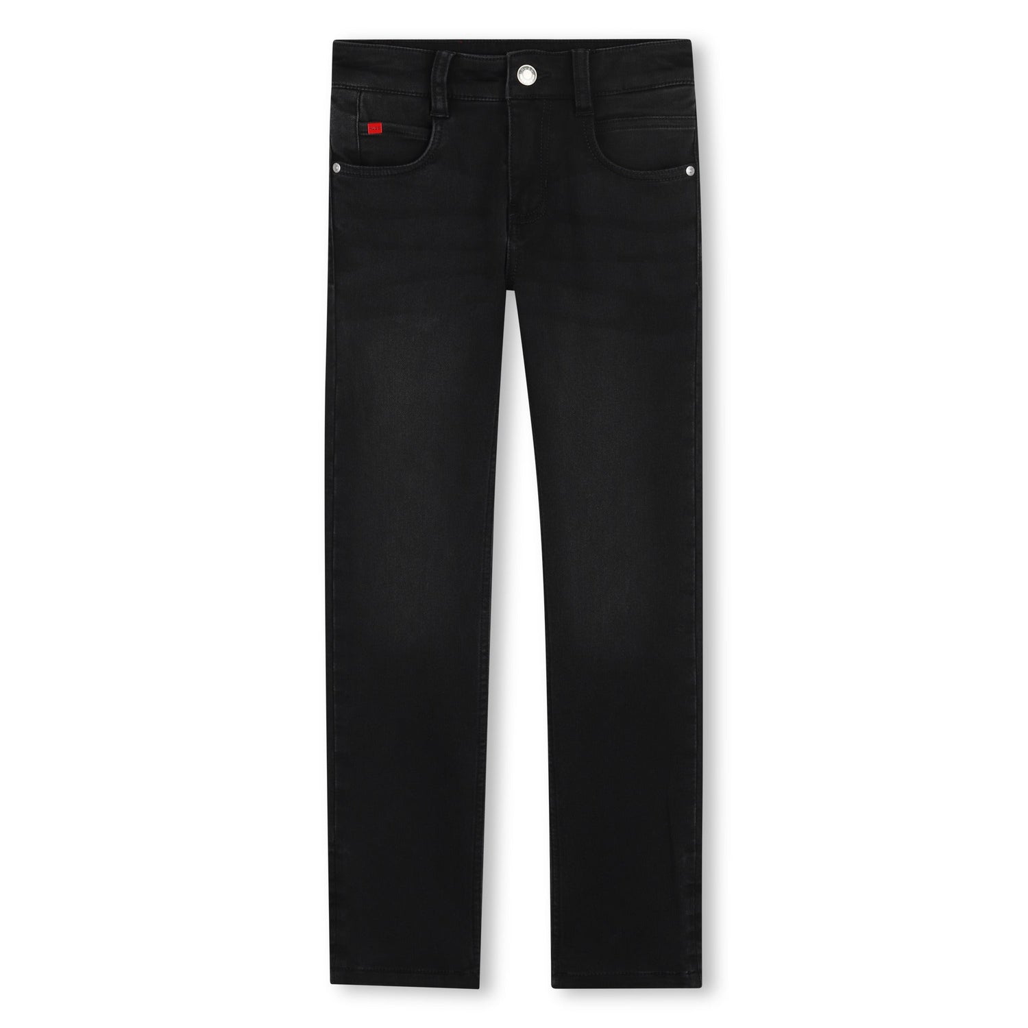 Jeans Slim Fit Deslavado Negro