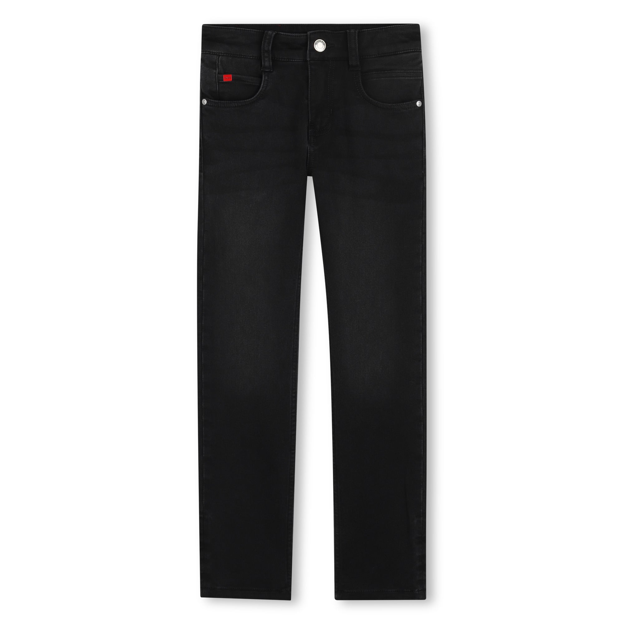 Jeans Slim Fit Deslavado Negro