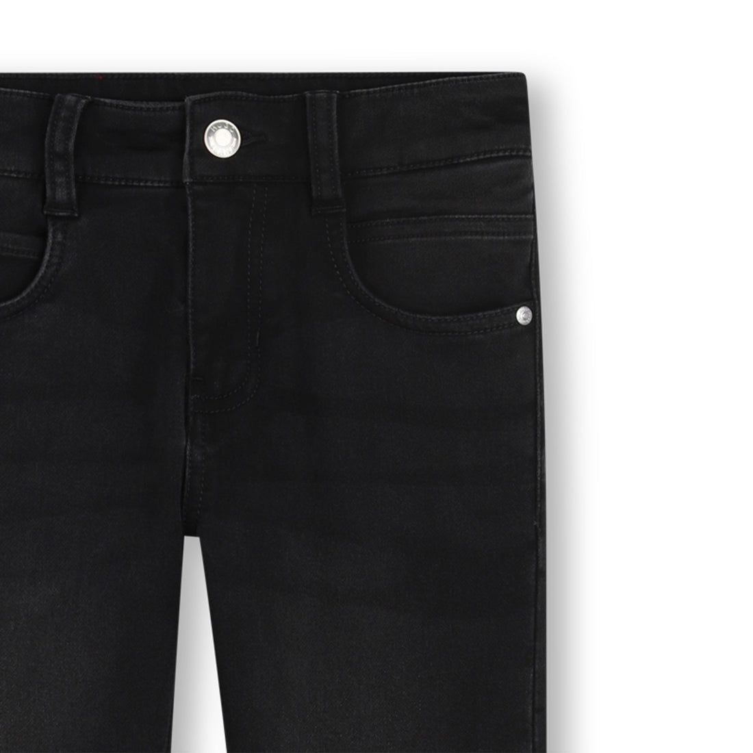 Jeans Slim Fit Deslavado Negro