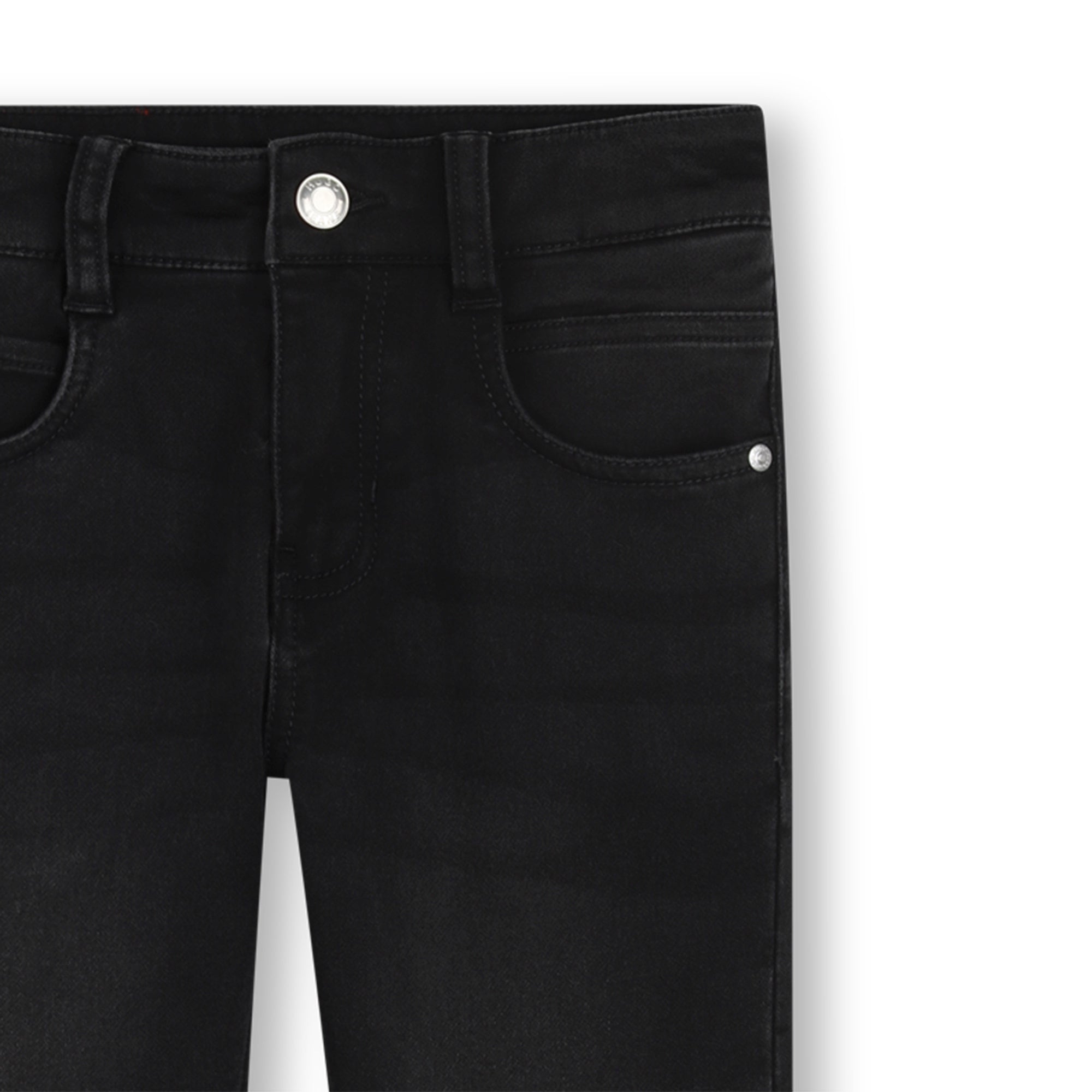 Jeans Slim Fit Deslavado Negro