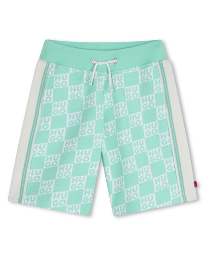 Bermuda Urban Sport Monograma Verde Almendra