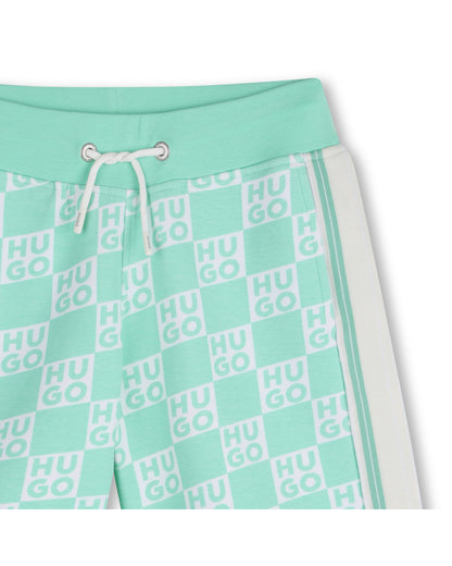 Bermuda Urban Sport Monograma Verde Almendra