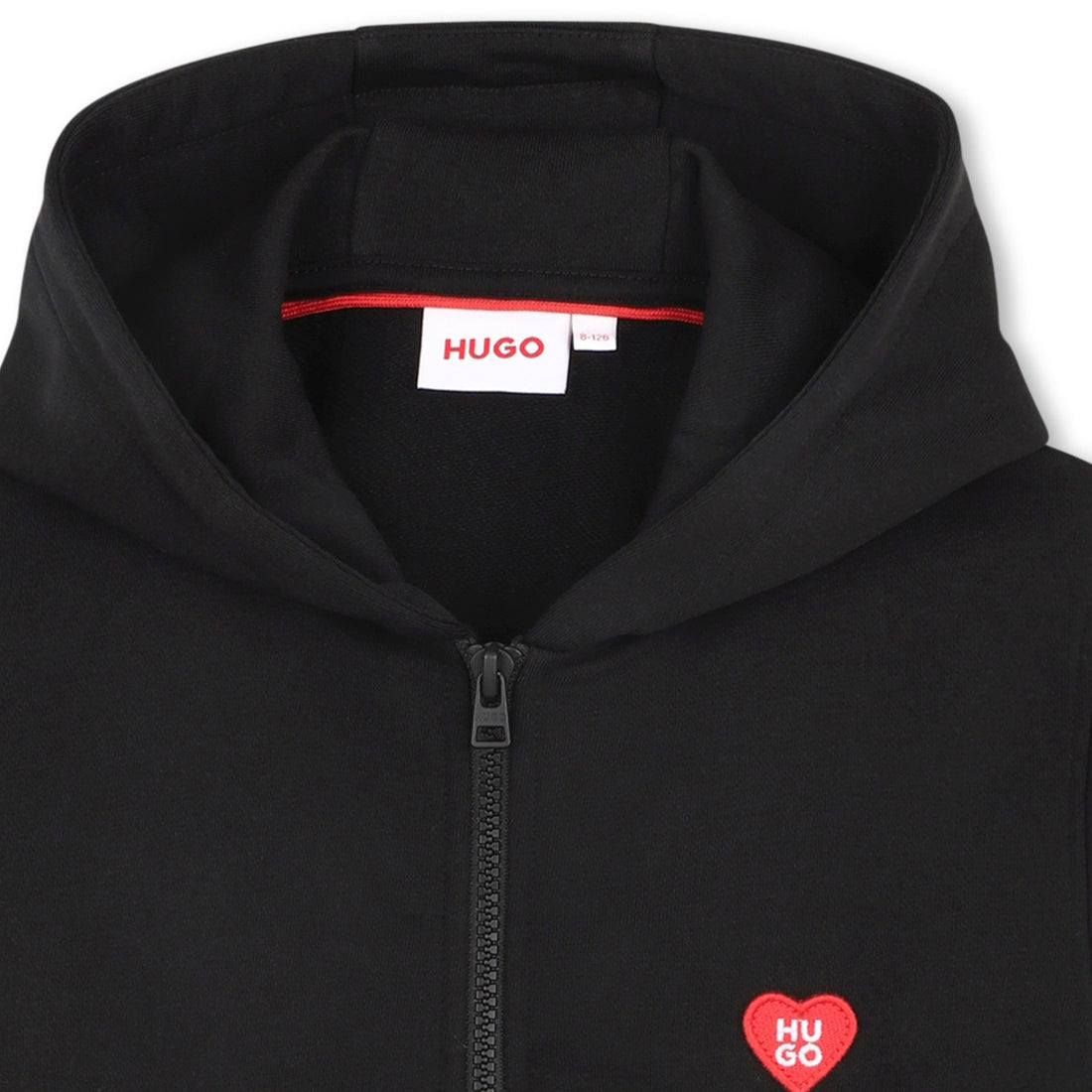 Chaqueta Hooded Hearts Negra