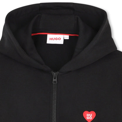 Chaqueta Hooded Hearts Negra