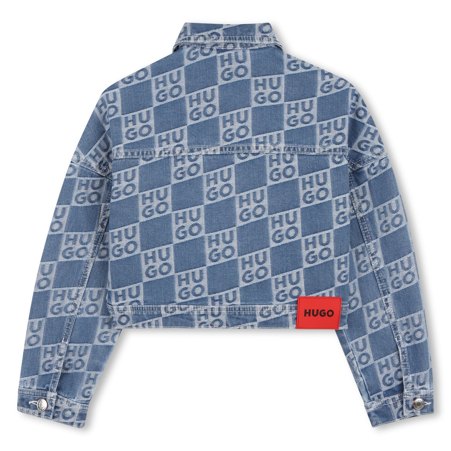 Chaqueta Monograma Deslavada Denim