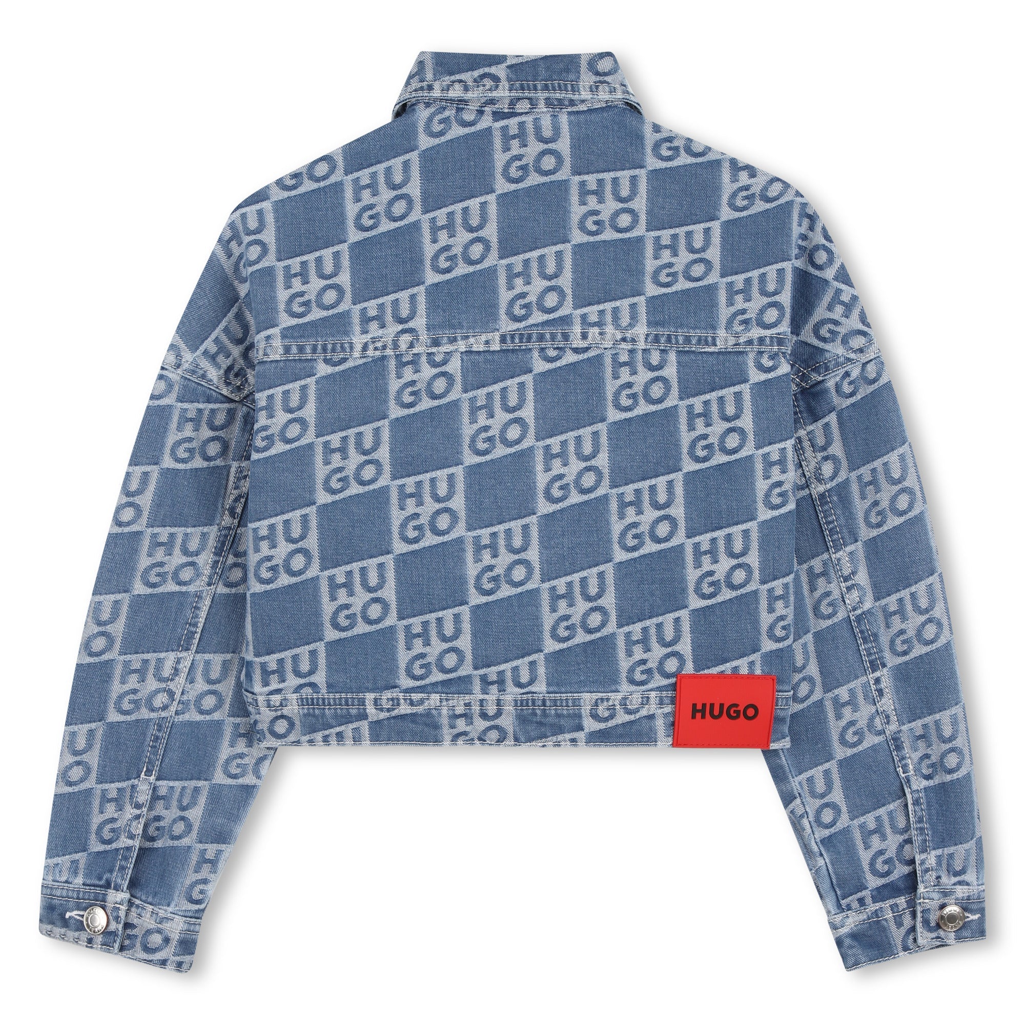 Chaqueta Monograma Deslavada Denim