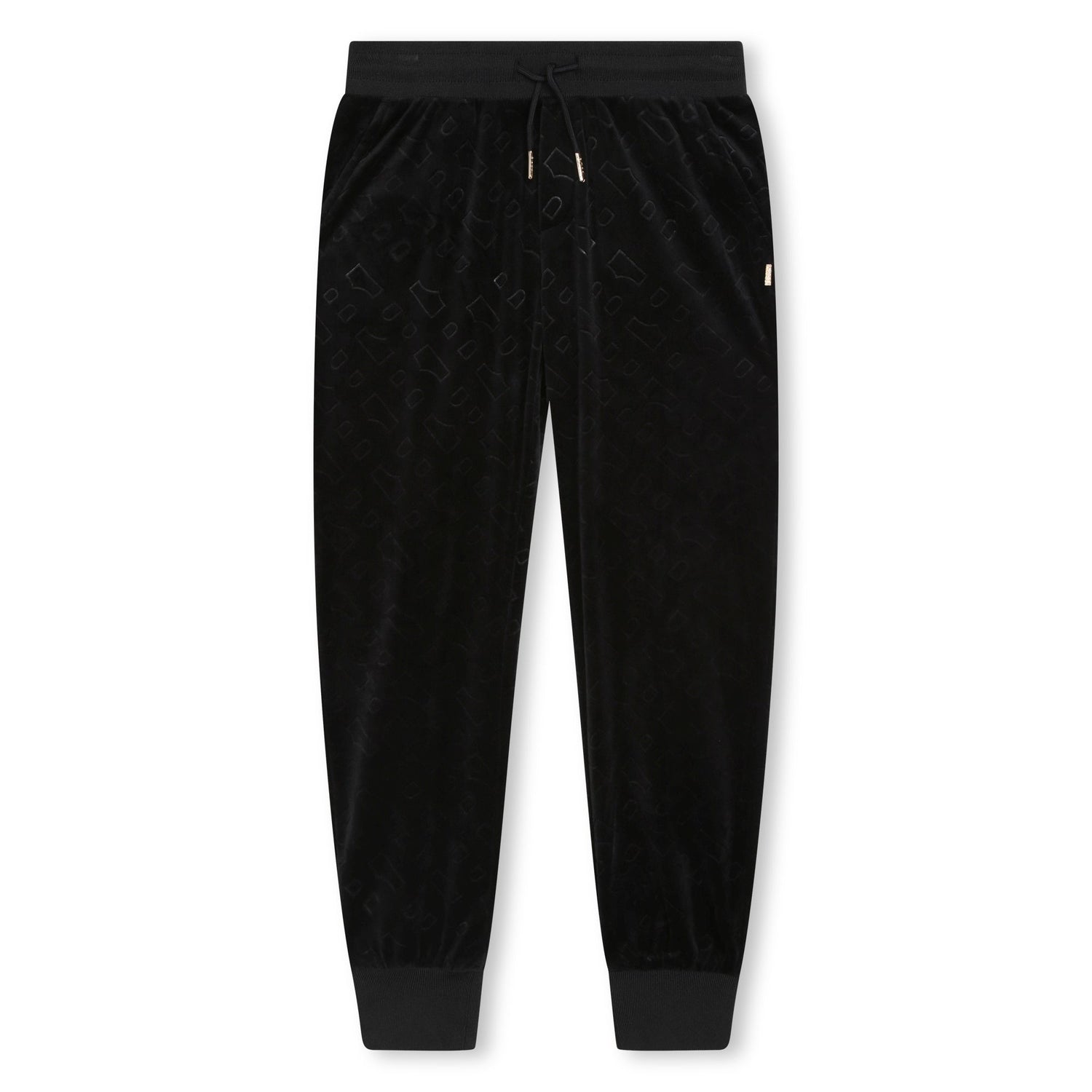 Pantalón Jogger Negro Monograma Niña