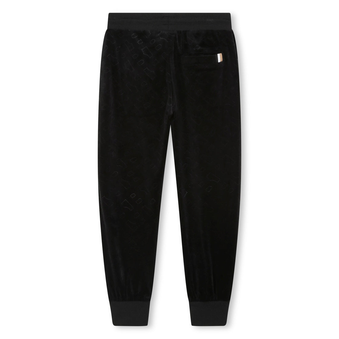 Pantalón Jogger Negro Monograma Niña