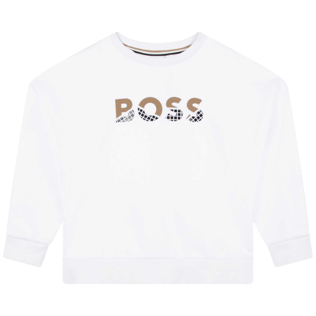 Buzo Blanco Logotipo BOSS