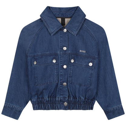 Chaqueta Cropped Denim Niña