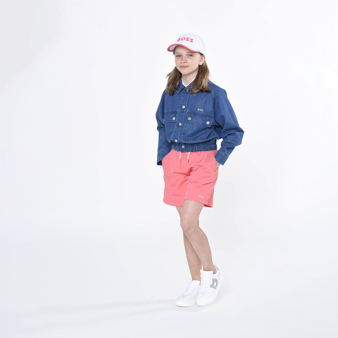 Chaqueta Cropped Denim Niña