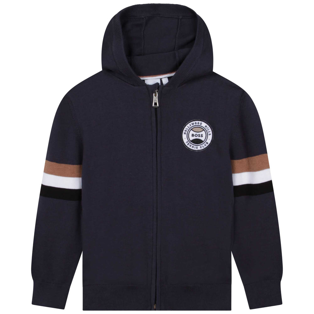 Cardigan Azul Oscuro Hooded Niño