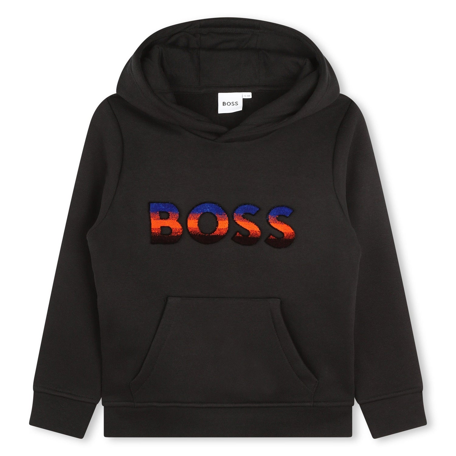 Hoodie Negro Logo Bordado Niño