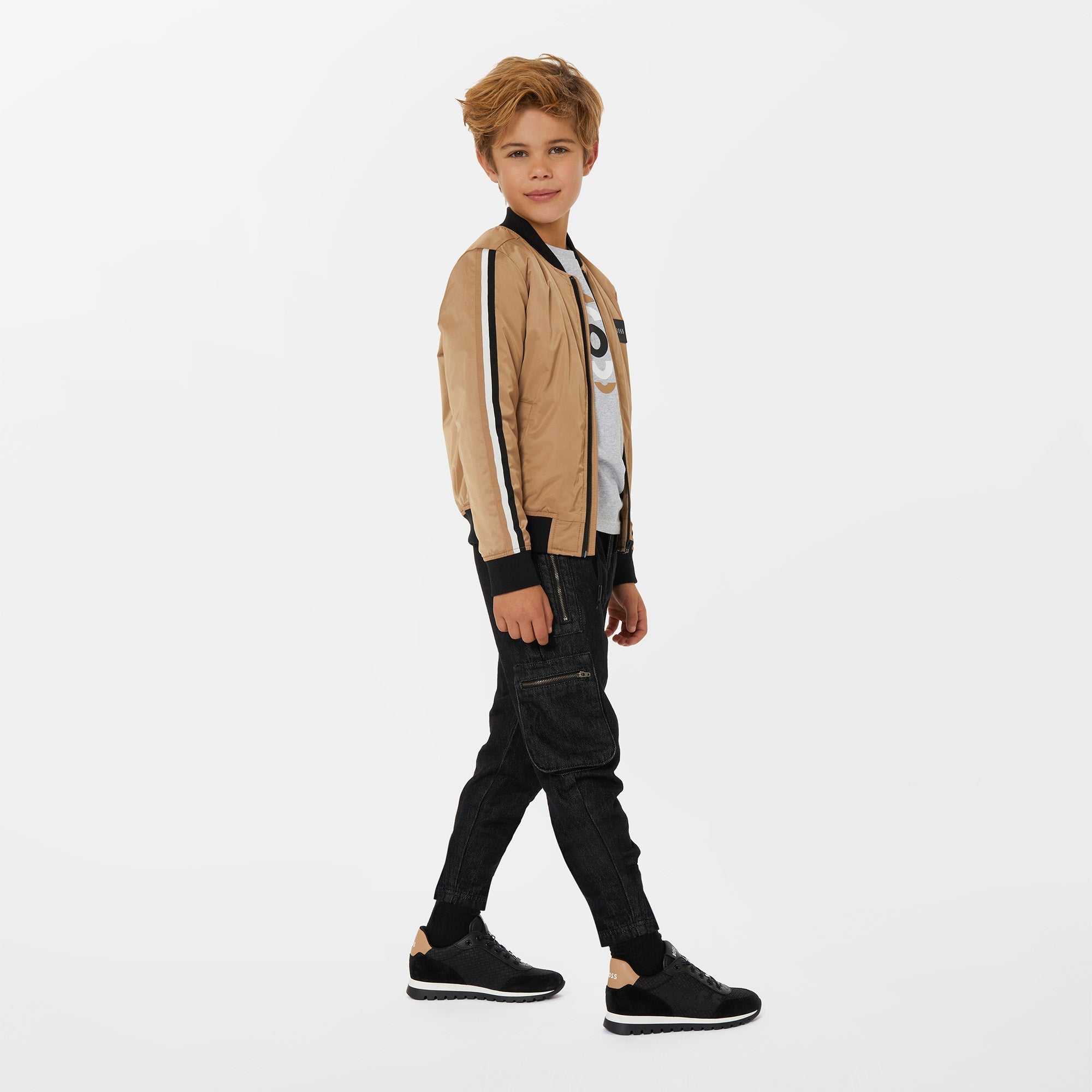 Chaqueta Icónica Camel  Niño