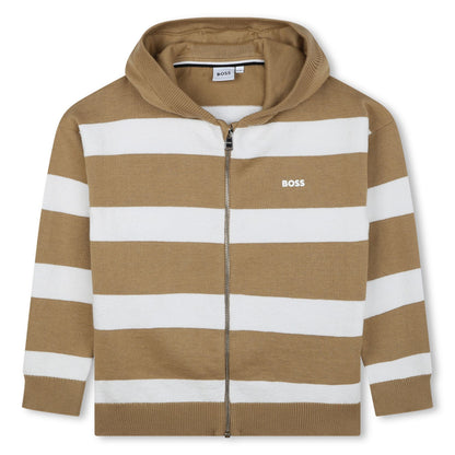 Cardigan Camel Casual Hoodie Niño