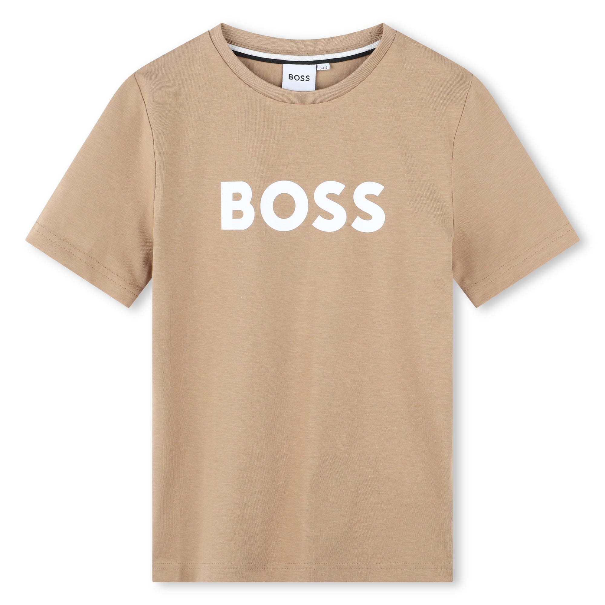 Camiseta Camel Estampado Boss Nino