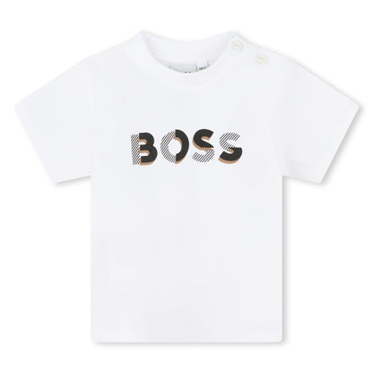 Camiseta Blanca Estampado Fantasía BOSS Bebé