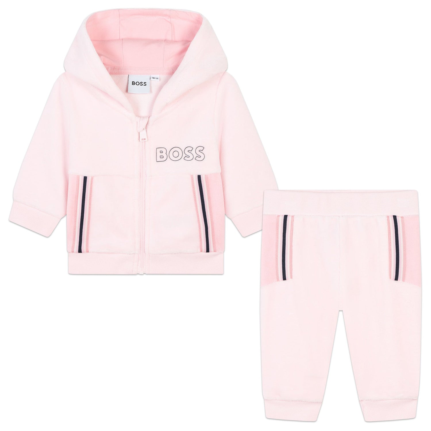 Conjunto Hoodie Rosa Baby New Born