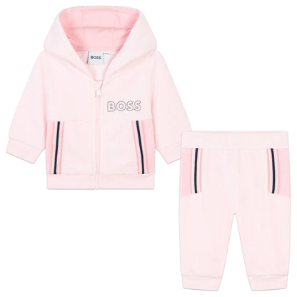 Conjunto Hoodie Rosa Baby New Born