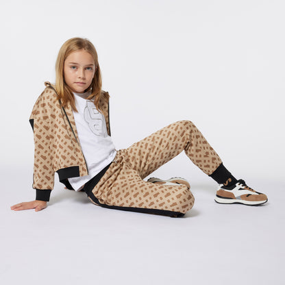 Jogger Camel Monograma Niña