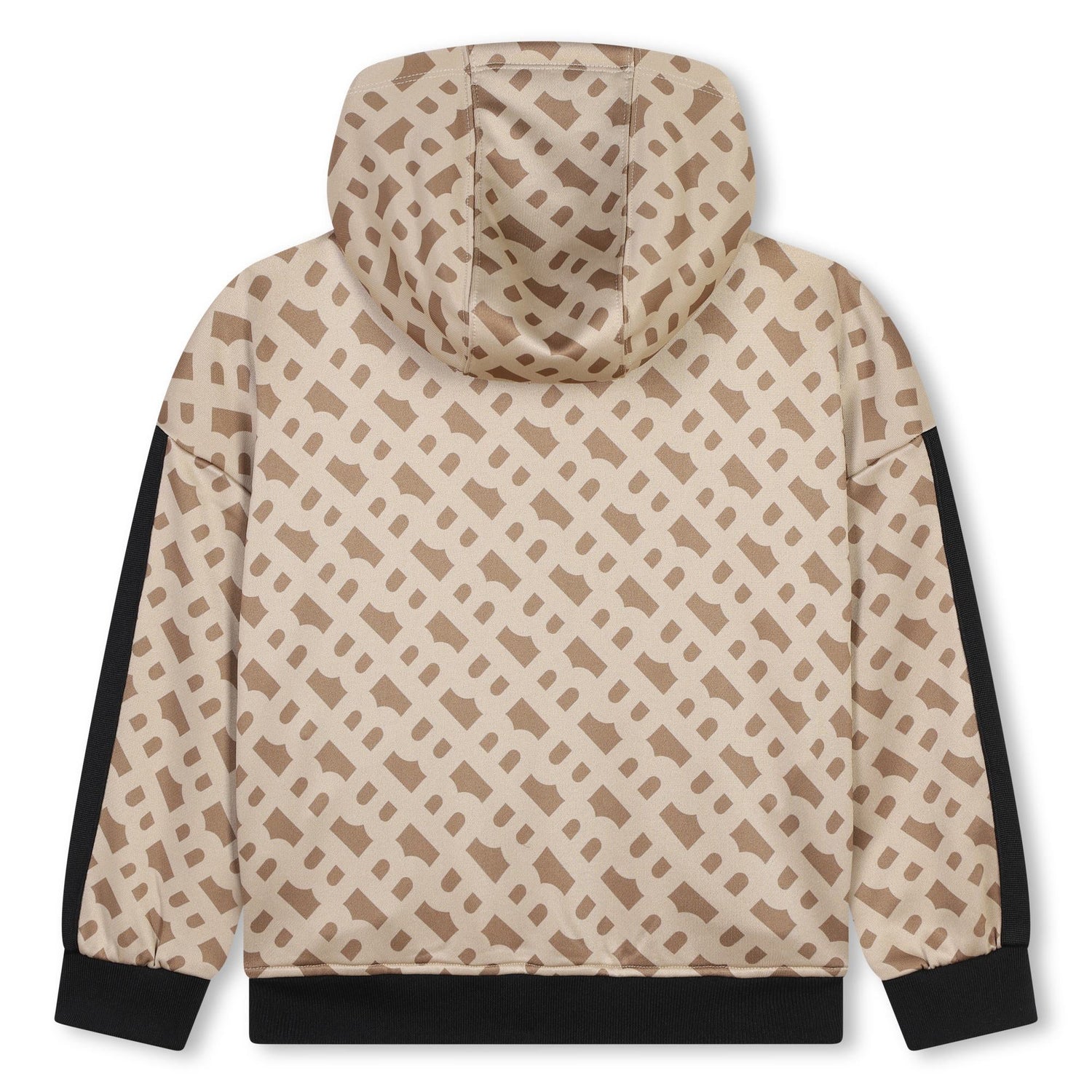 Chaqueta Hooded Camel Monograma Niña