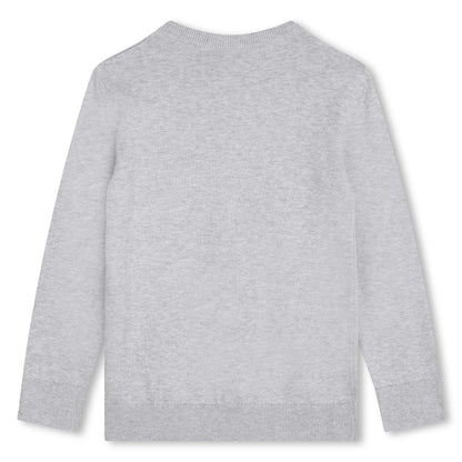 Sweater Gris Tejido Icónico Niño